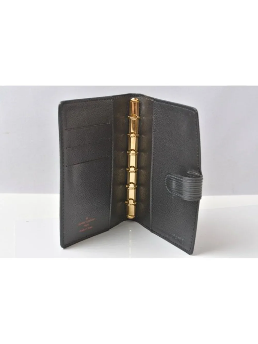 Louis Vuitton Notebook Cover Agenda PM Epi Black